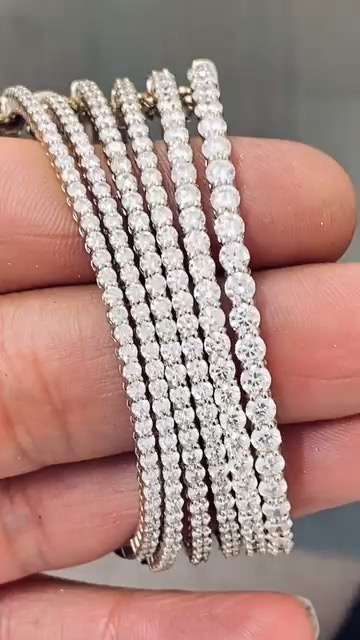 Diamond Bangle Stack