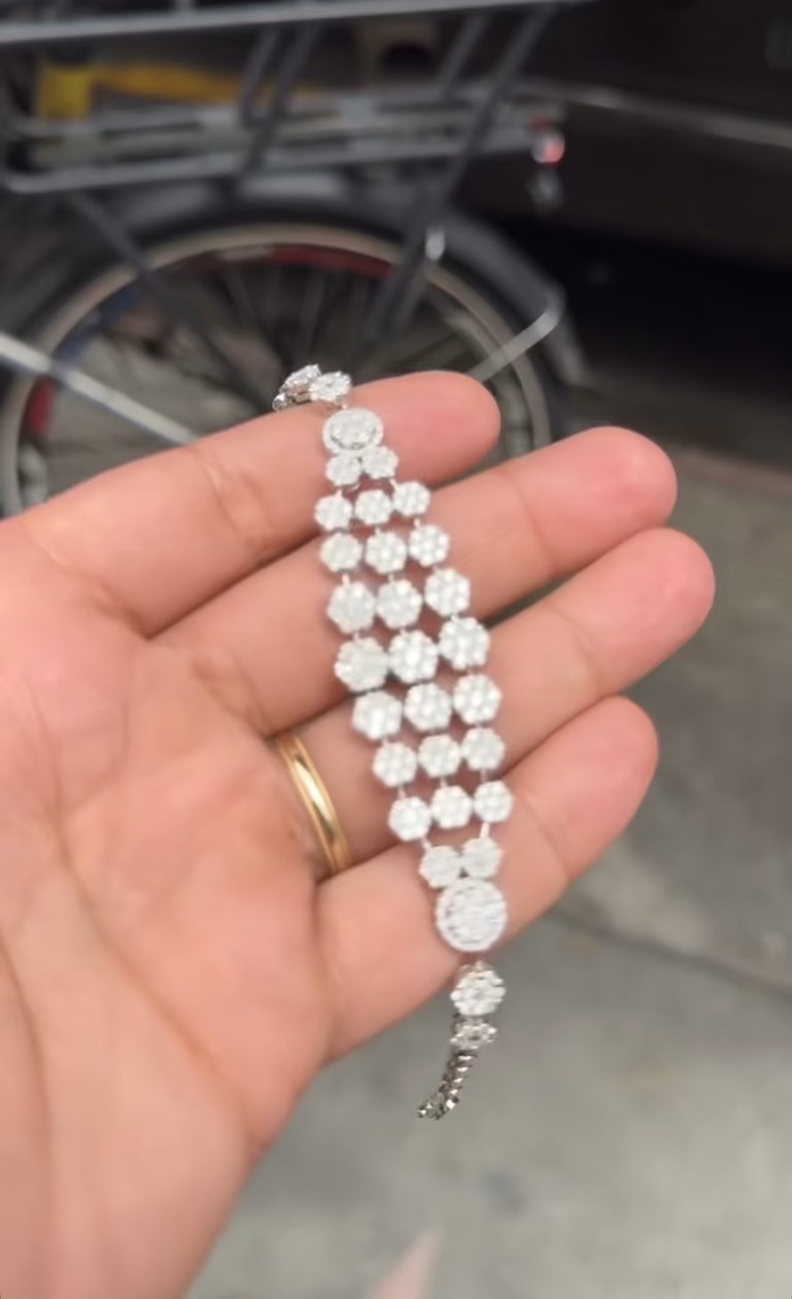 Diamond Cluster Bracelet