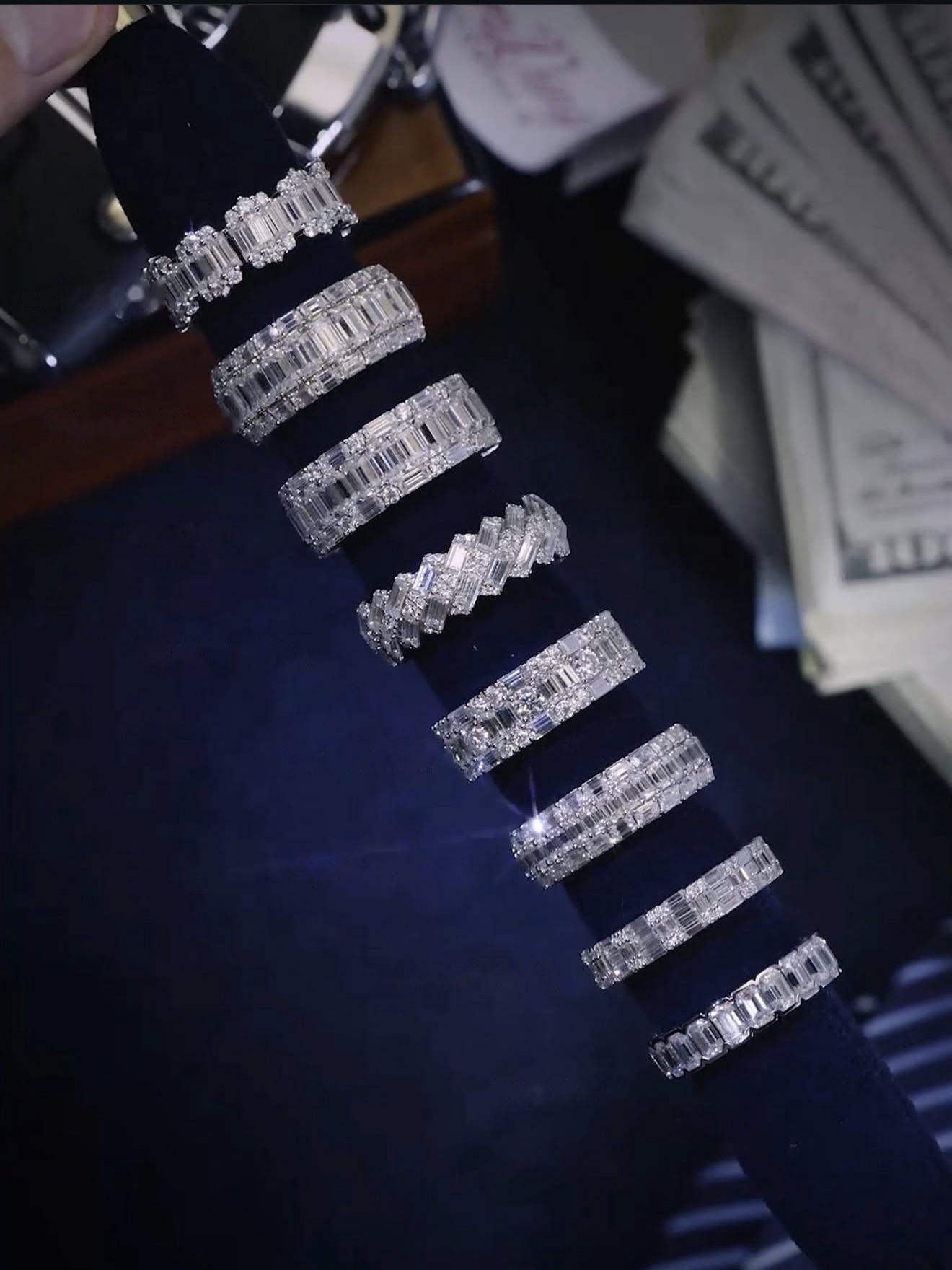 Emerald-Cut Bands
