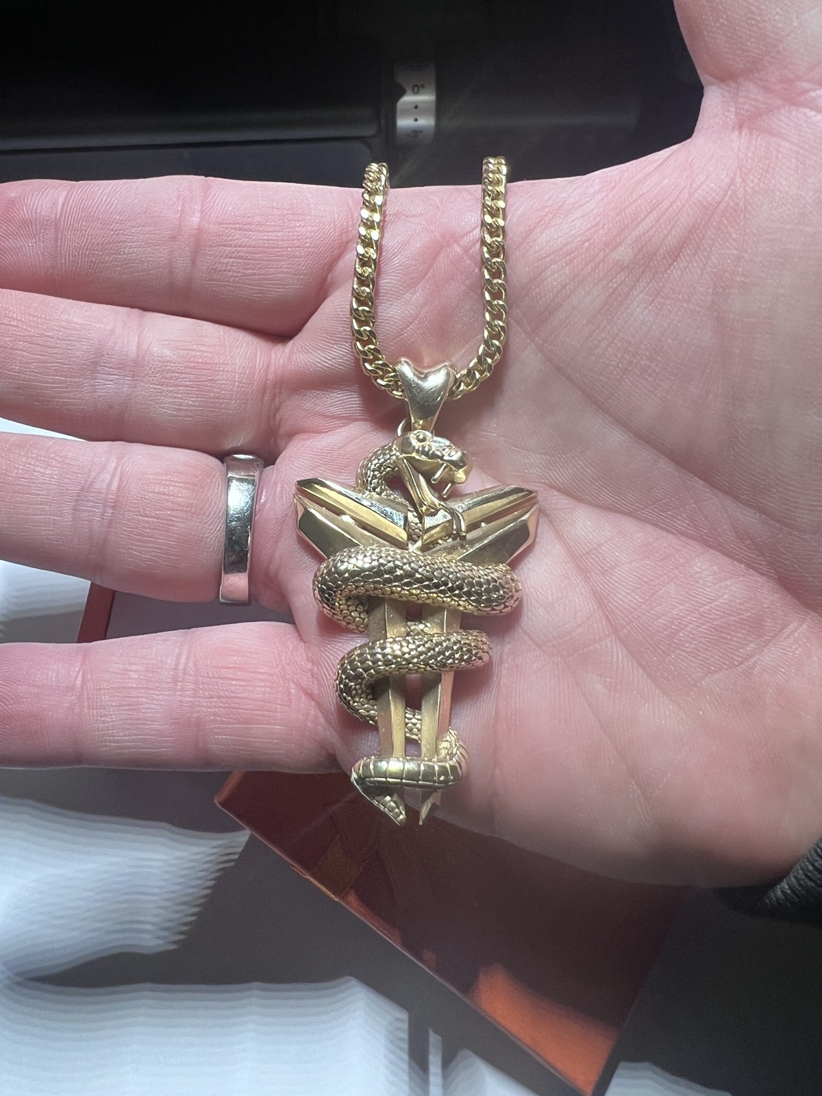 Custom Snake Pendant